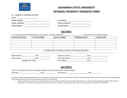 Property Transfer Form