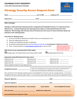 I-Strategy Security Access Request Form