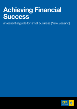 Achieving financial success: New Zealand