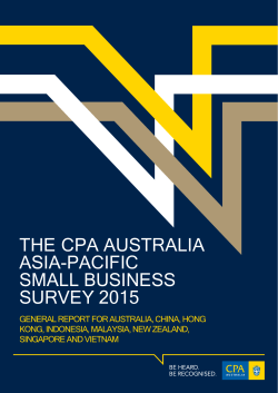 Asia-Pacific Small Business Survey 2015