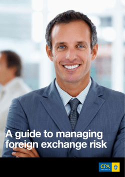 Managing foreign exchange risk