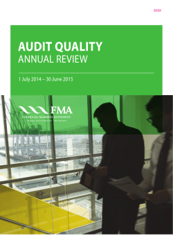 Audit Quality Review Report