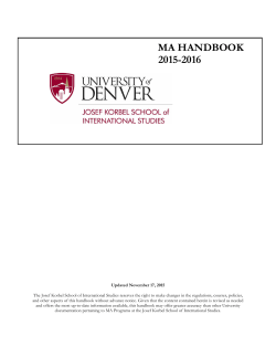 MA Student Handbook 2015-2016