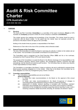 Audit and Risk Committee