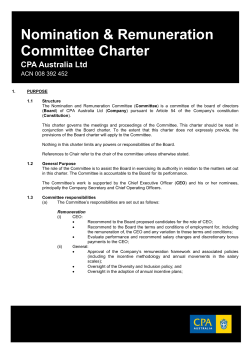 Nomination and Remuneration Committee