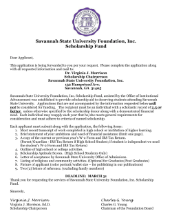 SSU Book Scholarship Application