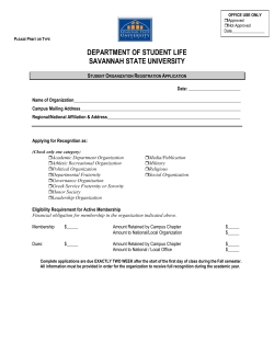 Student Organization Registration Application