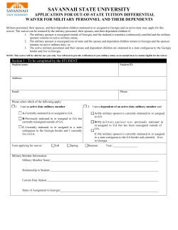 Download Military Personnel Waiver