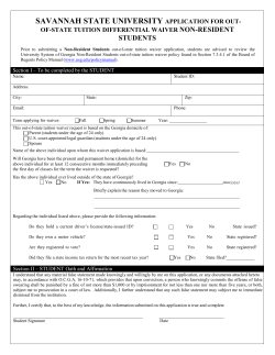 Download Non-Resident Waiver