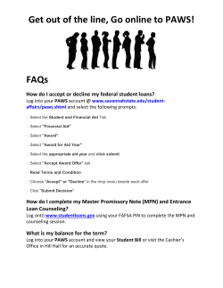 FAQ &ndash; Financial Aid