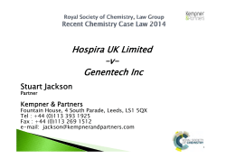 Hospira v Genentech