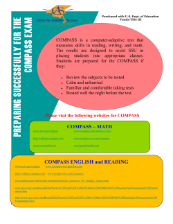 Preparing Successfully for the COMPASS Exam