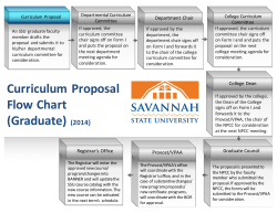 Curriculum Flow Chart
