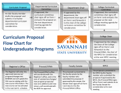 Curriculum Flow Chart