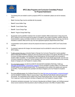 Instructions NPCC Submission