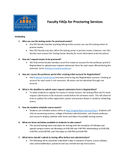Faculty Frequently Asked Questions