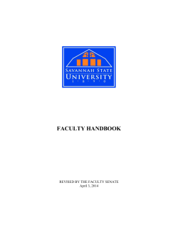 Faculty Handbook