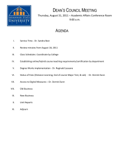 Agenda