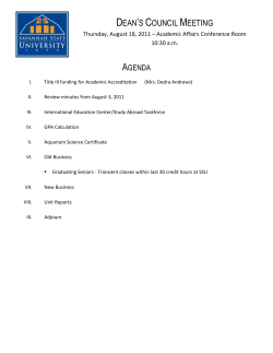 Agenda