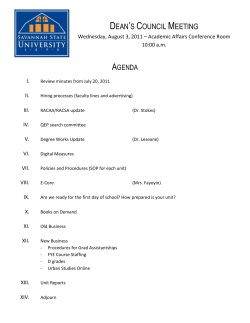 Agenda