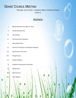 Agenda