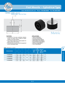 7_17_Foot Mounts - Cylindrical Type