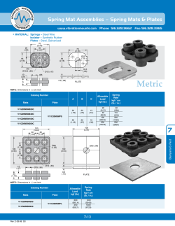 7_13_Spring Mat Assemblies - Spring Mats & Plates