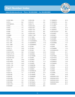 0 iv Part Number Index
