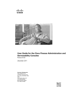 User Guide for the Cisco Finesse Administration and Serviceability Consoles, Release 8.5(3)