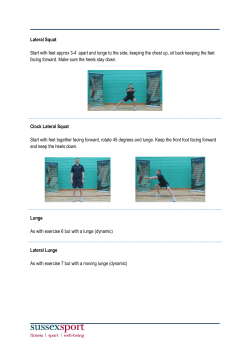 Lunge variations [PDF 151.88KB]