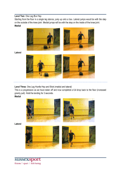 Lateral Medial Single Leg Box and Hurdle [PDF 219.90KB]