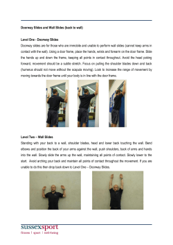 Doorway Slides Wall Slides [PDF 167.16KB]