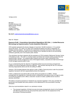 Limited Recourse Borrowings by Superannuation Funds (Instalment Warrants)