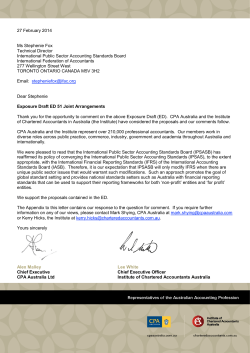 ED 51 Joint Arrangements