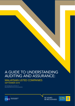 Malaysia: Understanding auditing and assurance
