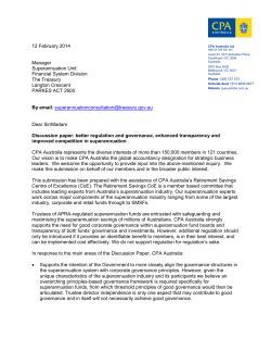 Better regulation and governance, enhanced transparency and improved competition