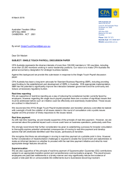 Small business: Single touch payroll