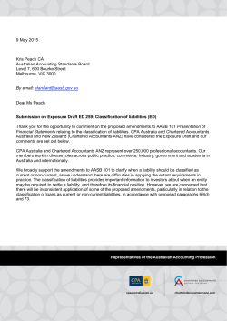 Proposed amendments on classification of liabilities