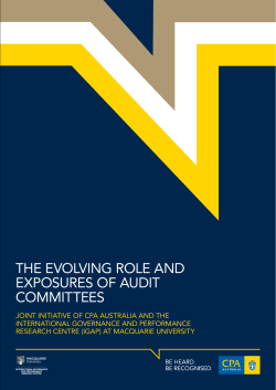 The evolving role and exposures of audit committees