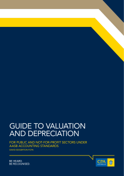 Guide to valuation and depreciation