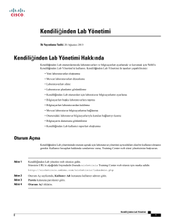 Kendili&Auml;&Yuml;inden Lab Y&Atilde;&para;netimi