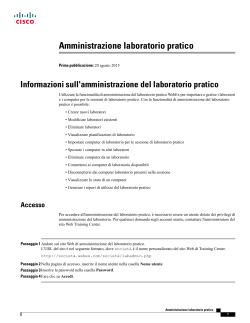 Amministrazione laboratorio pratico