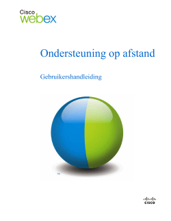 Ondersteuning op afstand Gebruikershandleiding