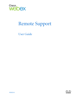 Cisco WebEx Support Center User Guide