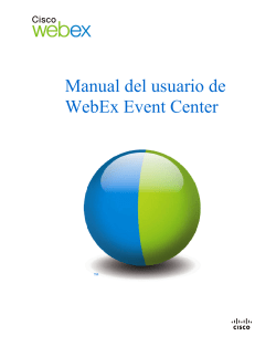Manual del usuario de WebEx Event Center