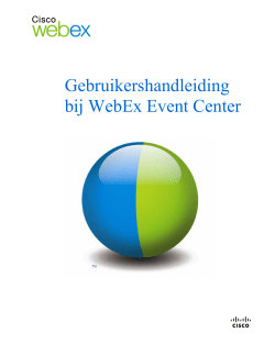Gebruikershandleiding bij WebEx Event Center