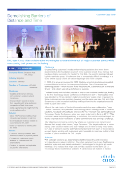 Collaboration Case Study: DHL