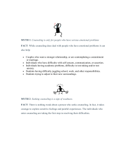 Misconceptions About Counseling Disability