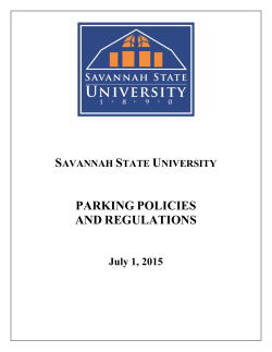Parking Policies and Regulations
