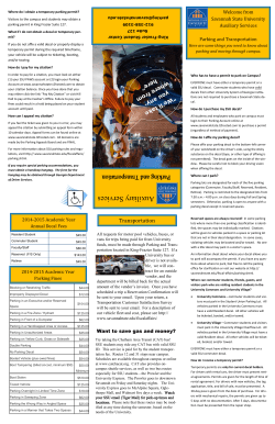 Parking Brochure.